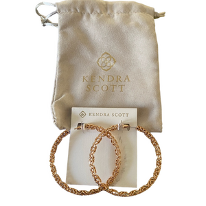 Kendra Scott Rose Gold Hoop Earrings NWT